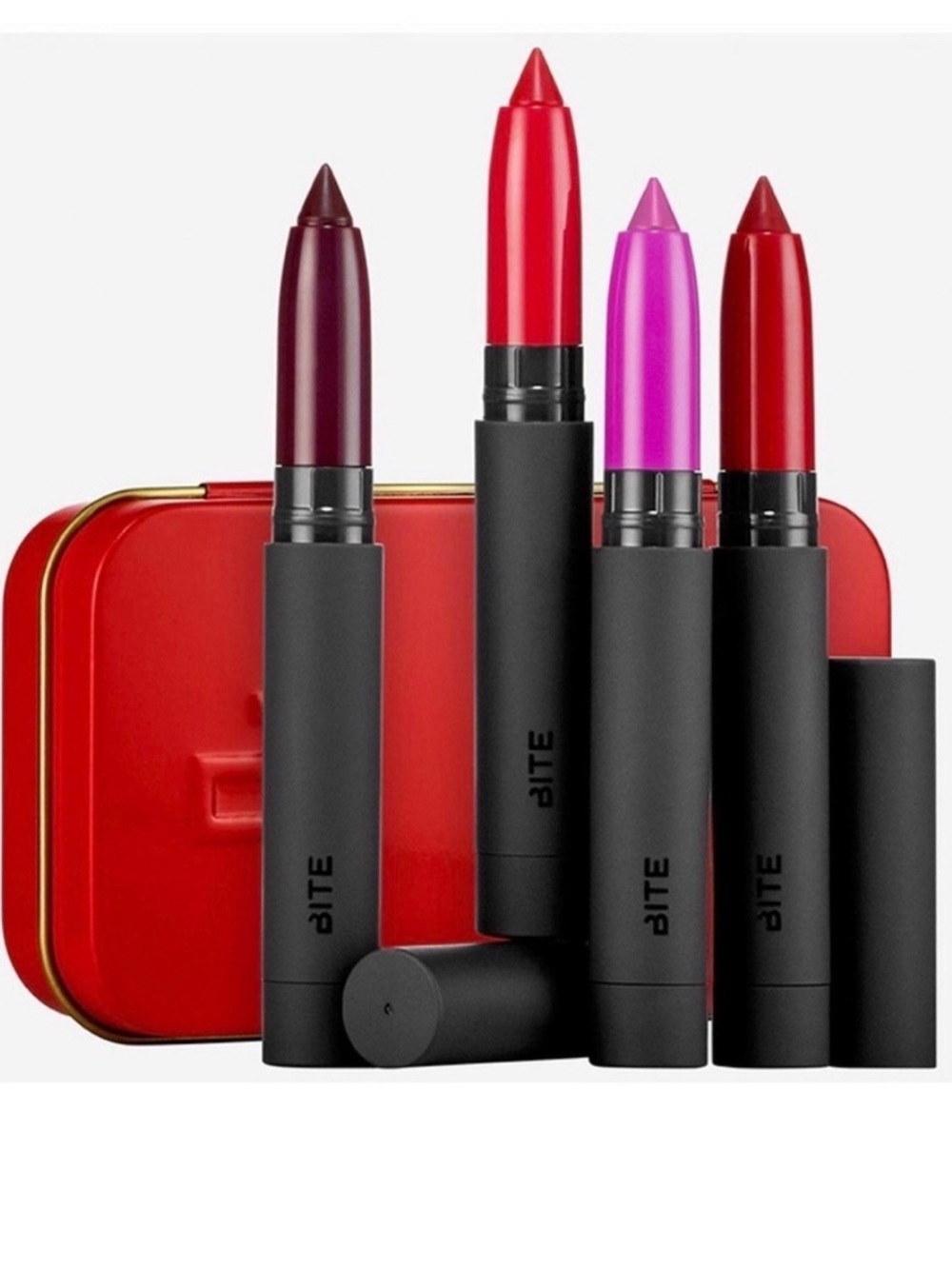 Bite Beauty Best Bite Gift Set 4 Matte Creme Lip Crayons Limited Edition